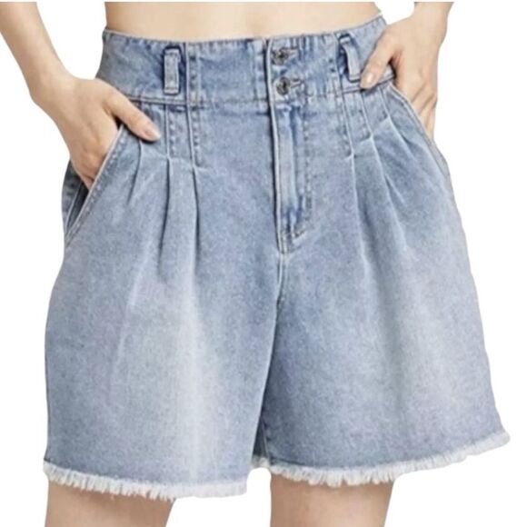 Wild fable Jean shorts highest rise A-line light denim size 2 - Picture 1 of 15